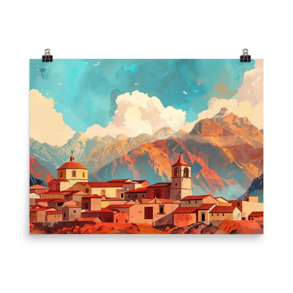 Peru Andean Mountain Village Poster - Oh Posters