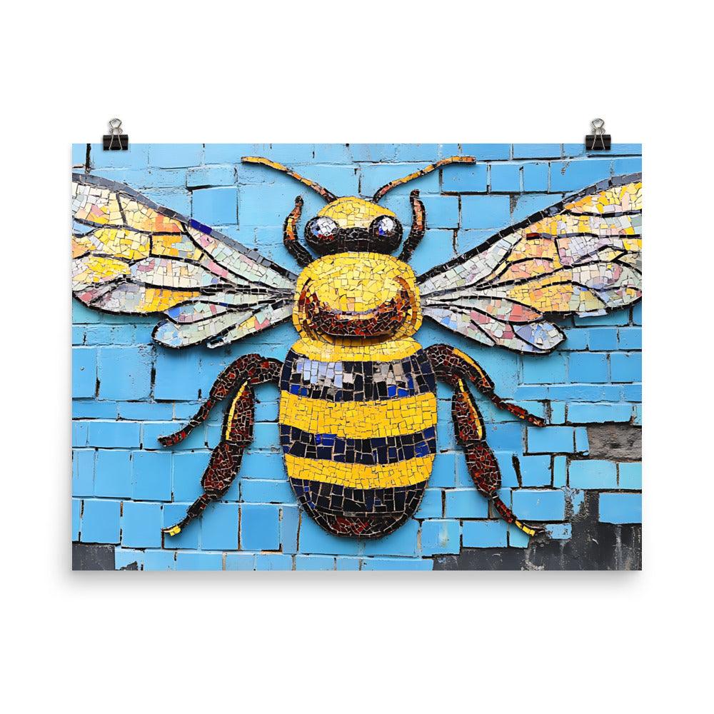 Manchester Worker Bee Urban Art Vibe Poster - Oh Posters