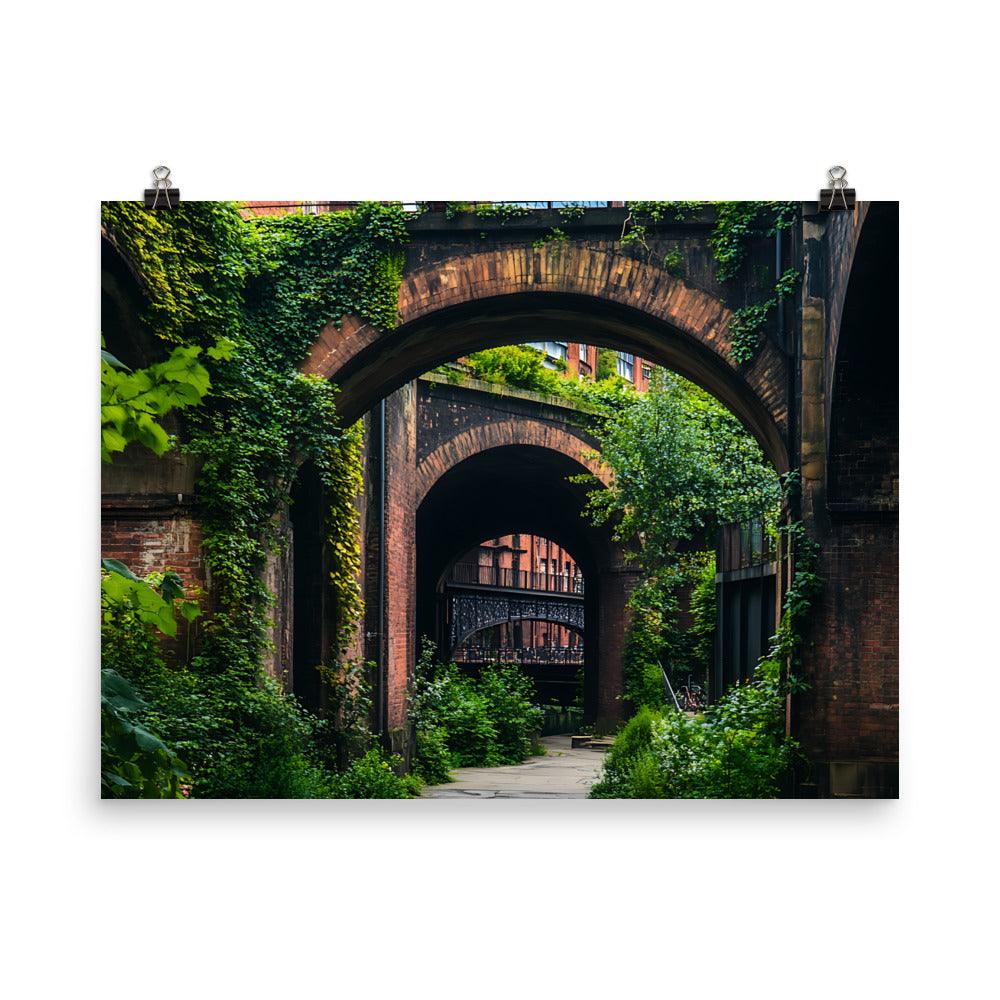 Manchester Urban Archways Exploration Poster - Oh Posters