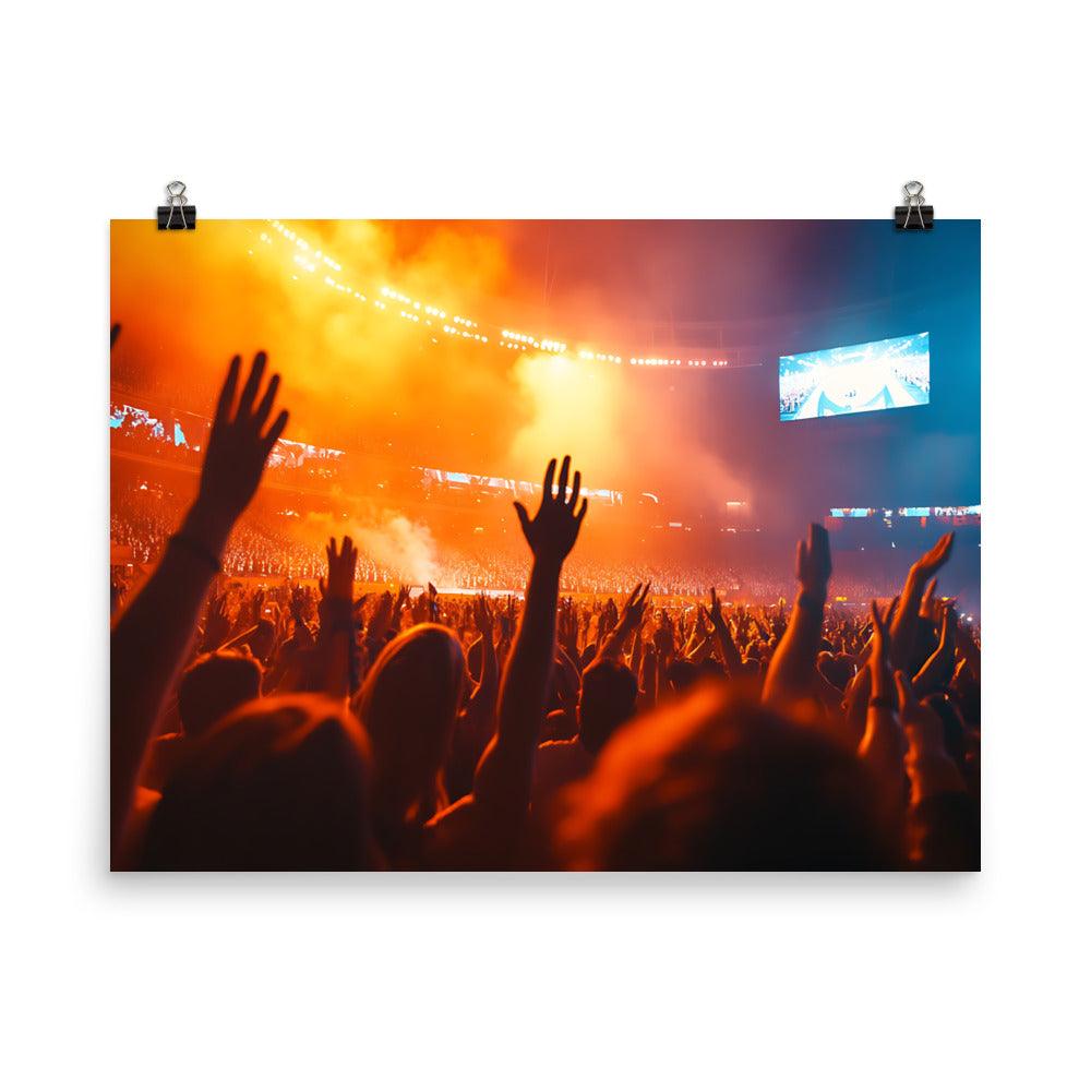 Manchester Concert Vibes Celebration Crowd Excitement Poster - Oh Posters