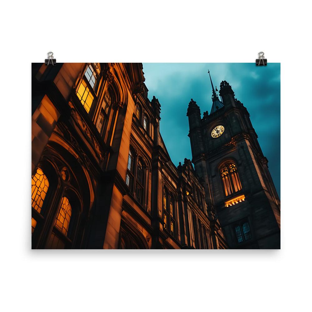 Manchester Urban Nightscape Photography Poster - Oh Posters