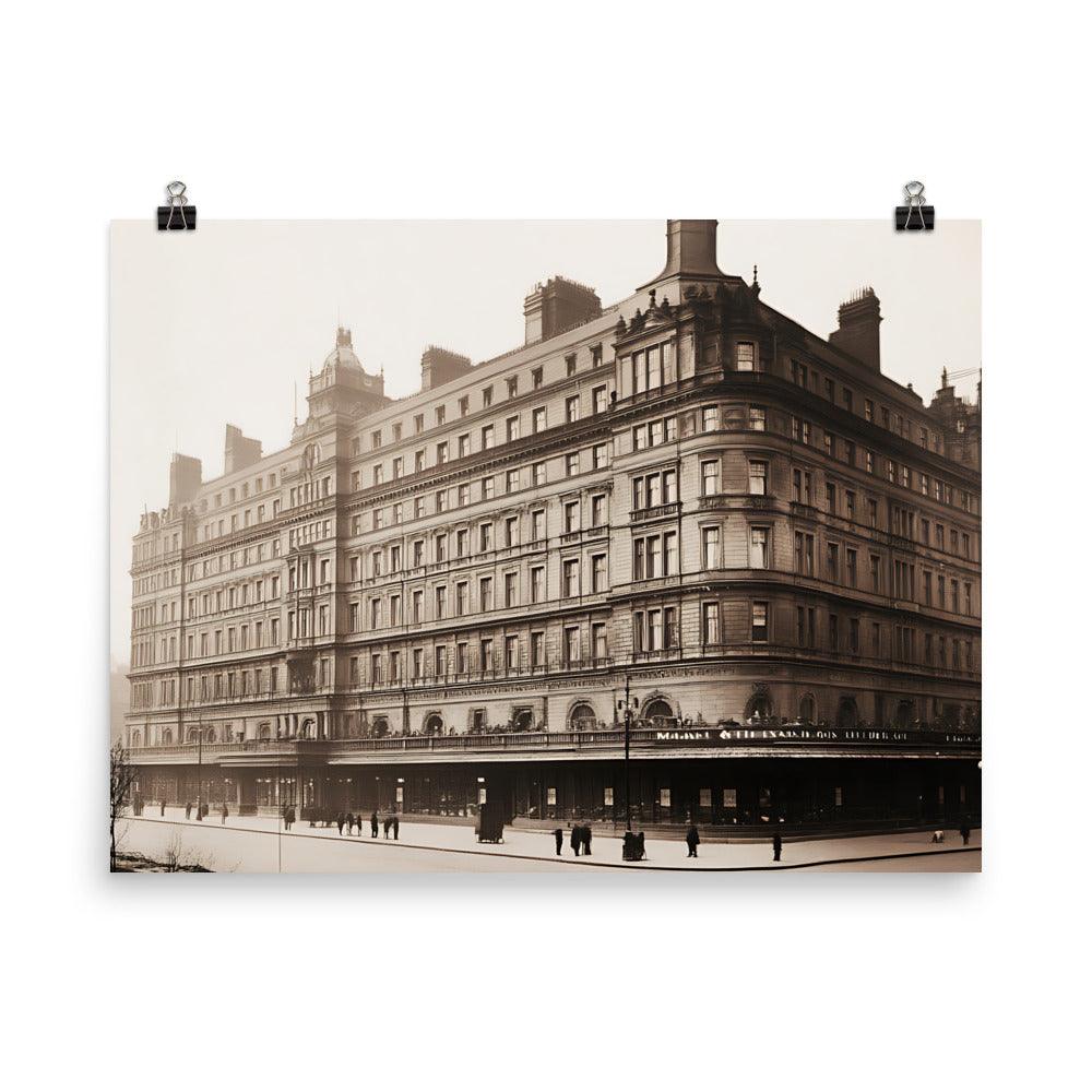 Historic Manchester Architecture Classic Building Elegance Poster - Oh Posters