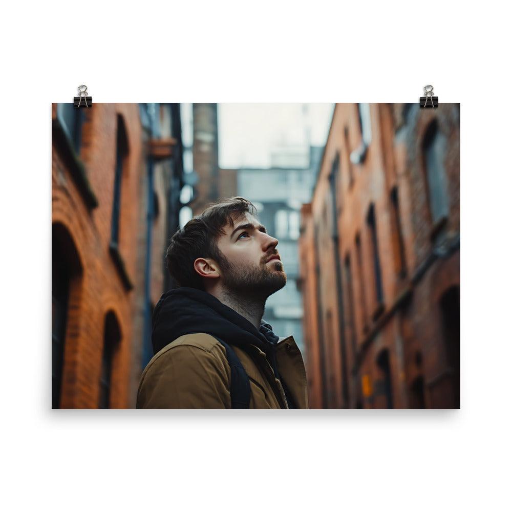 Urban Exploration in Manchester's Iconic Alleyways Poster - Oh Posters