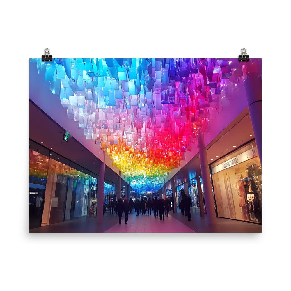 Manchester Vibrant Shopping Arcade Experience Poster - Oh Posters
