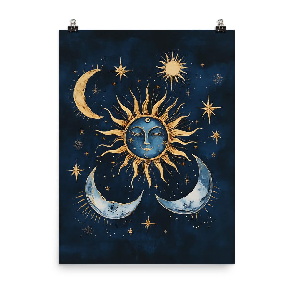 Boho Sun and Moon Celestial Dream Poster - Oh Posters