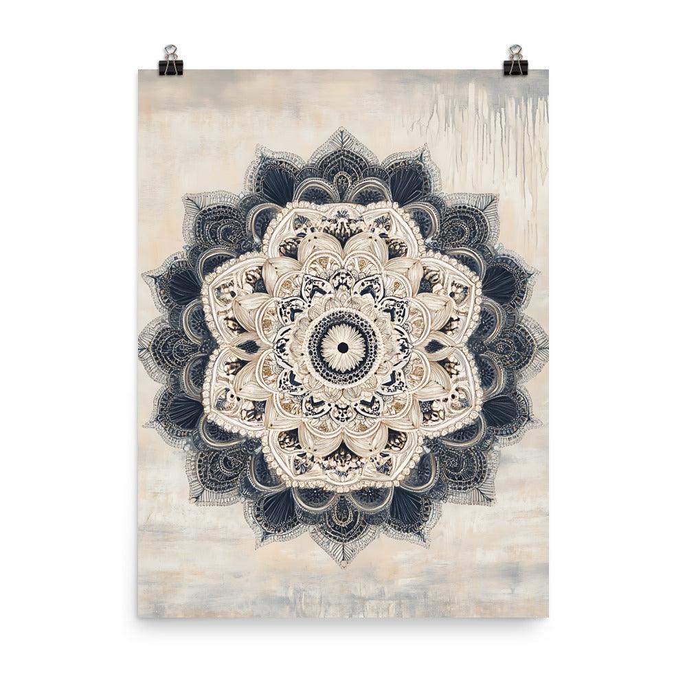 Intricate Boho Mandala Art for Peaceful Vibes Poster - Oh Posters