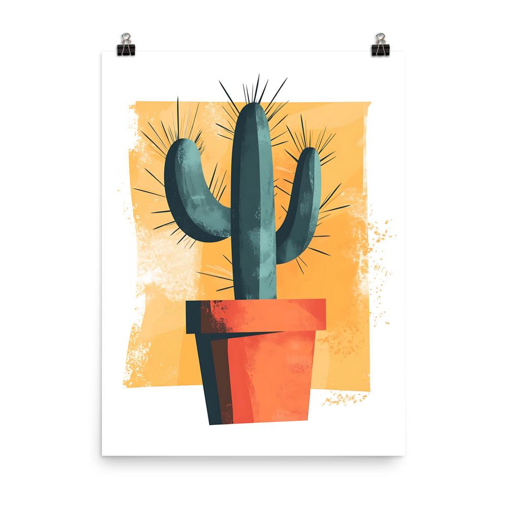 Boho Cactus Vibes Desert Charm Poster - Oh Posters