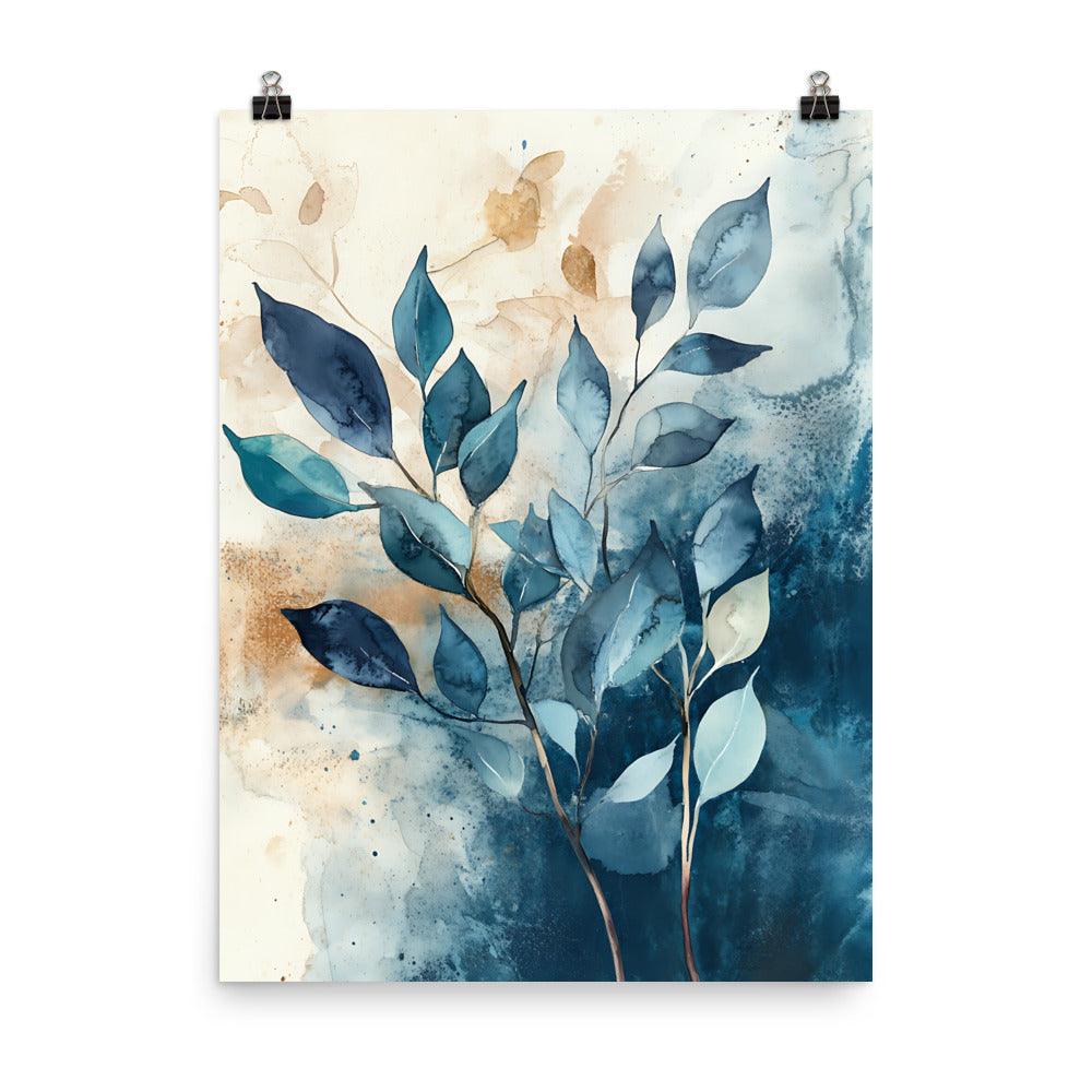 Boho Watercolor Leaf Art for Nature Lovers Poster - Oh Posters