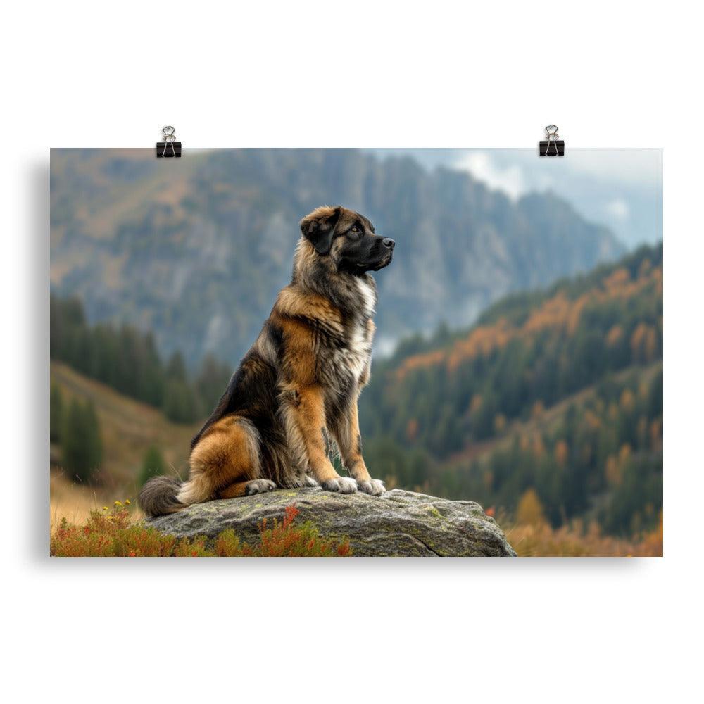 Estrela Mountain Dog Serene Mountain View Poster - Oh Posters