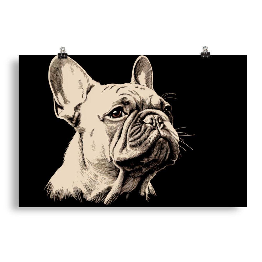 French Bulldog Minimalist Line Art Poster - Oh Posters