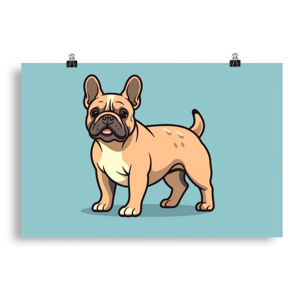 French Bulldog Colorful Pop Art Poster - Oh Posters