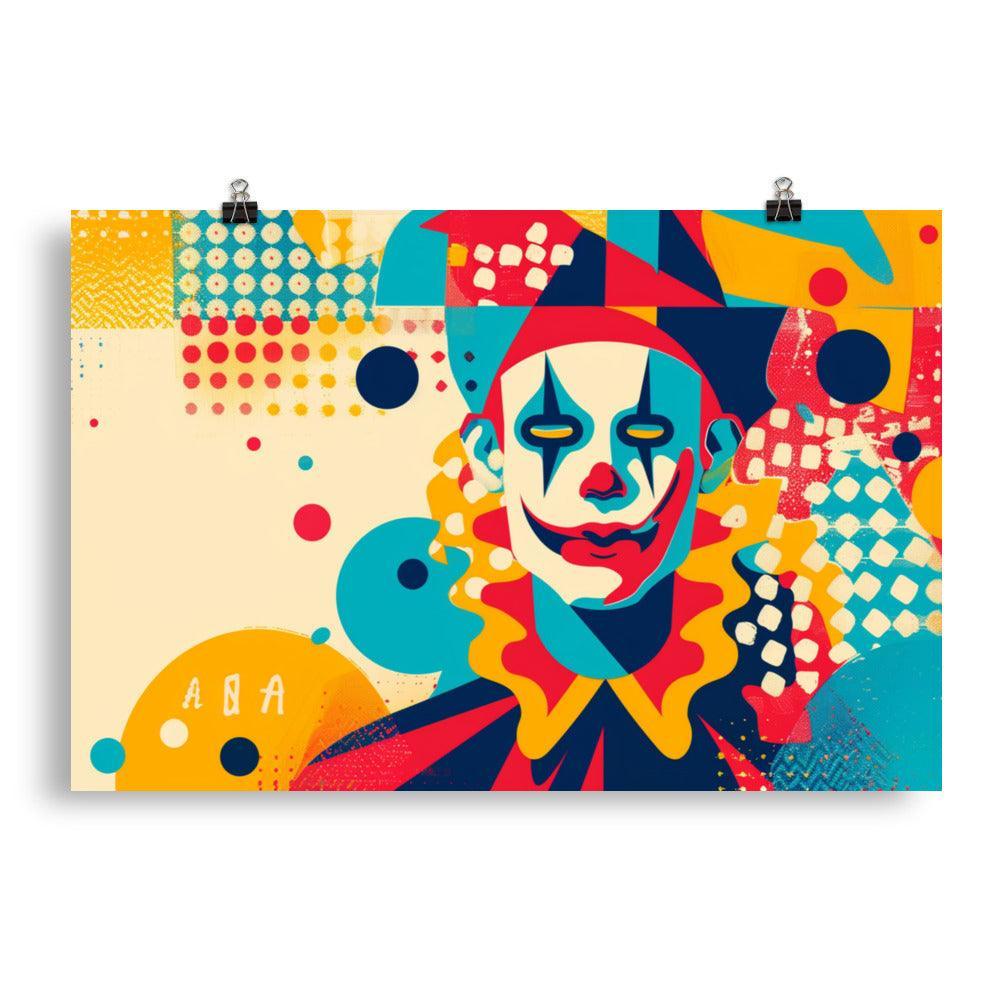 Carnival Trickster Abstract Art Poster - Oh Posters