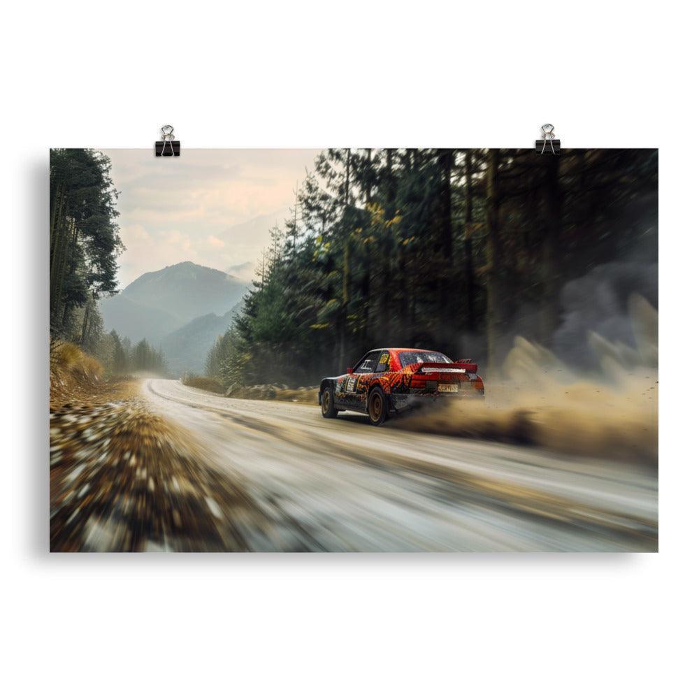 Mountain Trail Classic Rally Car Race Poster - Oh Posters
