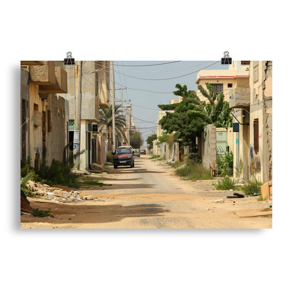 Libya Rustic Residential Alleyway Poster - Oh Posters