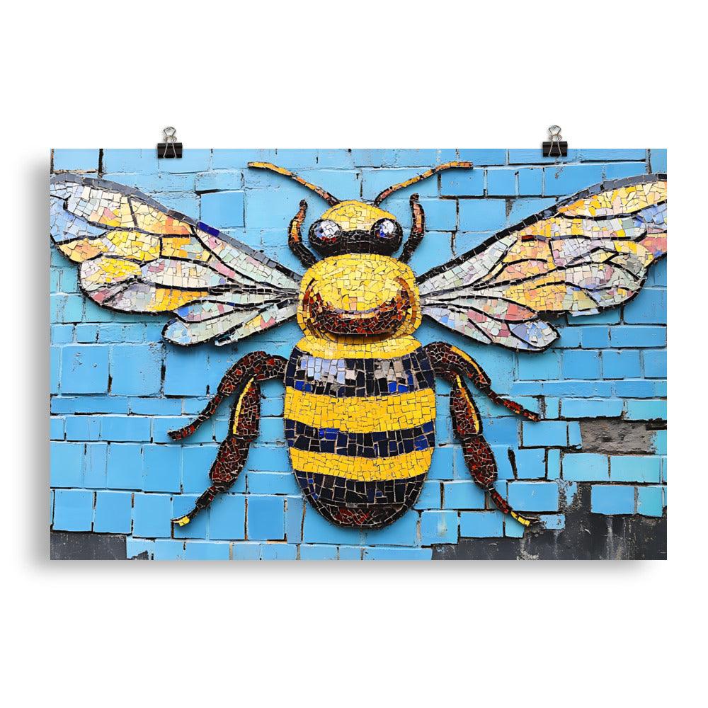 Manchester Worker Bee Urban Art Vibe Poster - Oh Posters