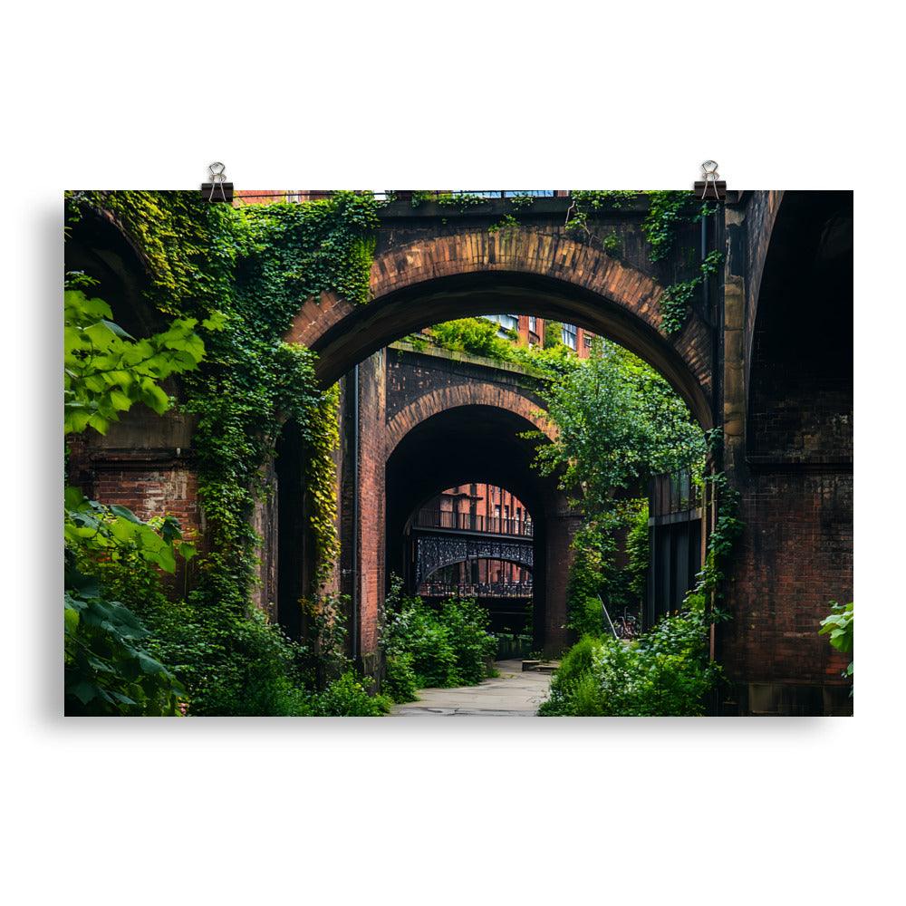 Manchester Urban Archways Exploration Poster - Oh Posters
