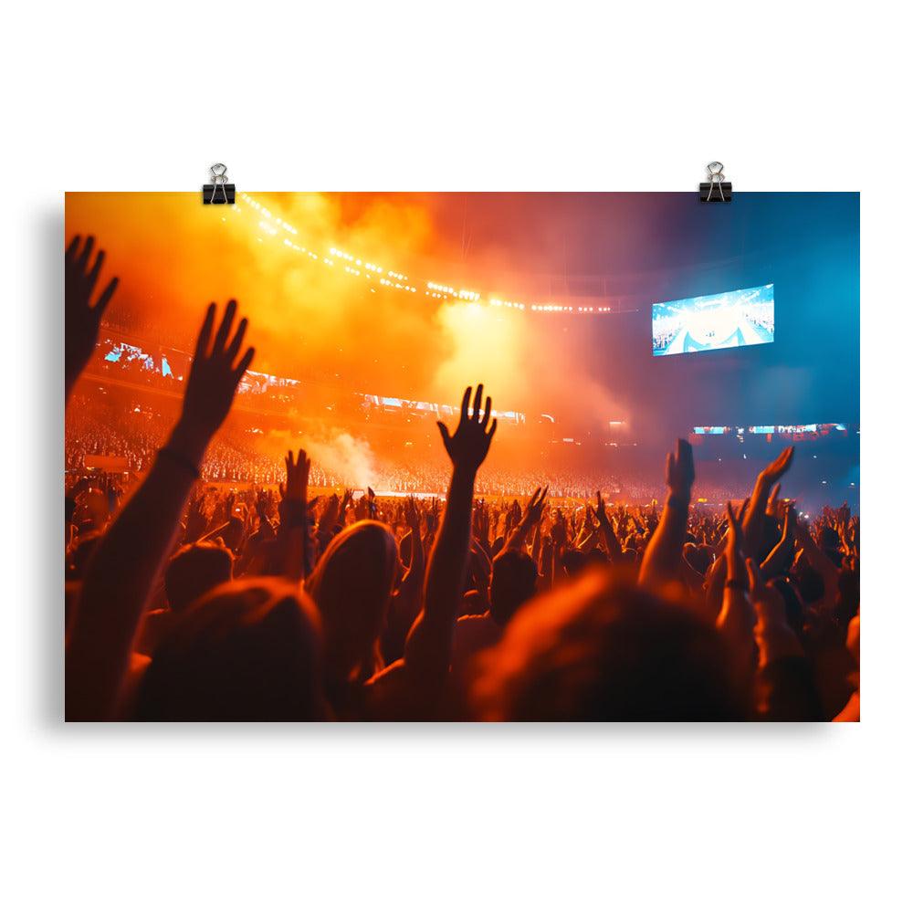 Manchester Concert Vibes Celebration Crowd Excitement Poster - Oh Posters