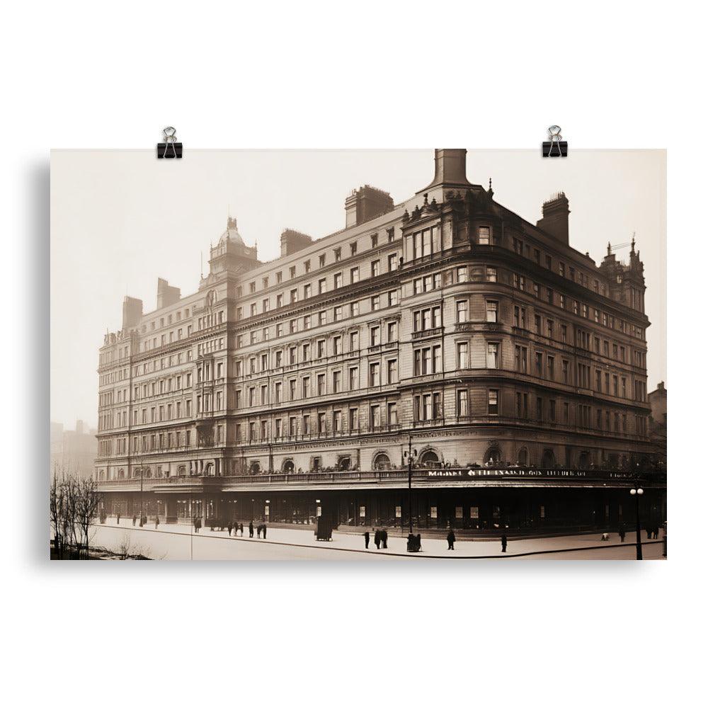 Historic Manchester Architecture Classic Building Elegance Poster - Oh Posters