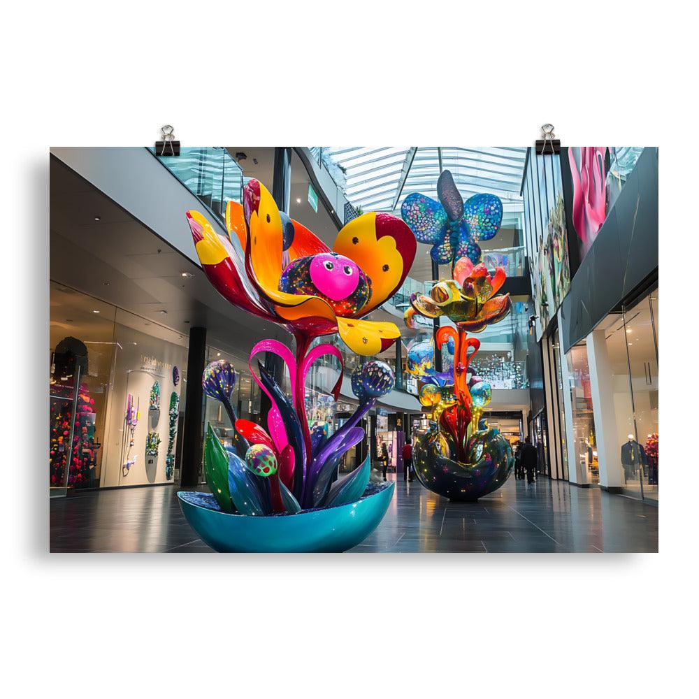 Vibrant Manchester Floral Magic Poster - Oh Posters