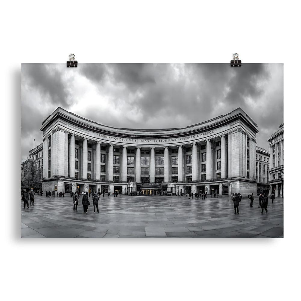 Manchester Iconic Architecture Urban Landscape Enthusiasts Poster - Oh Posters