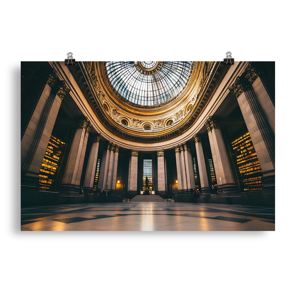 Majestic Manchester Architecture Grandeur Dome Poster - Oh Posters