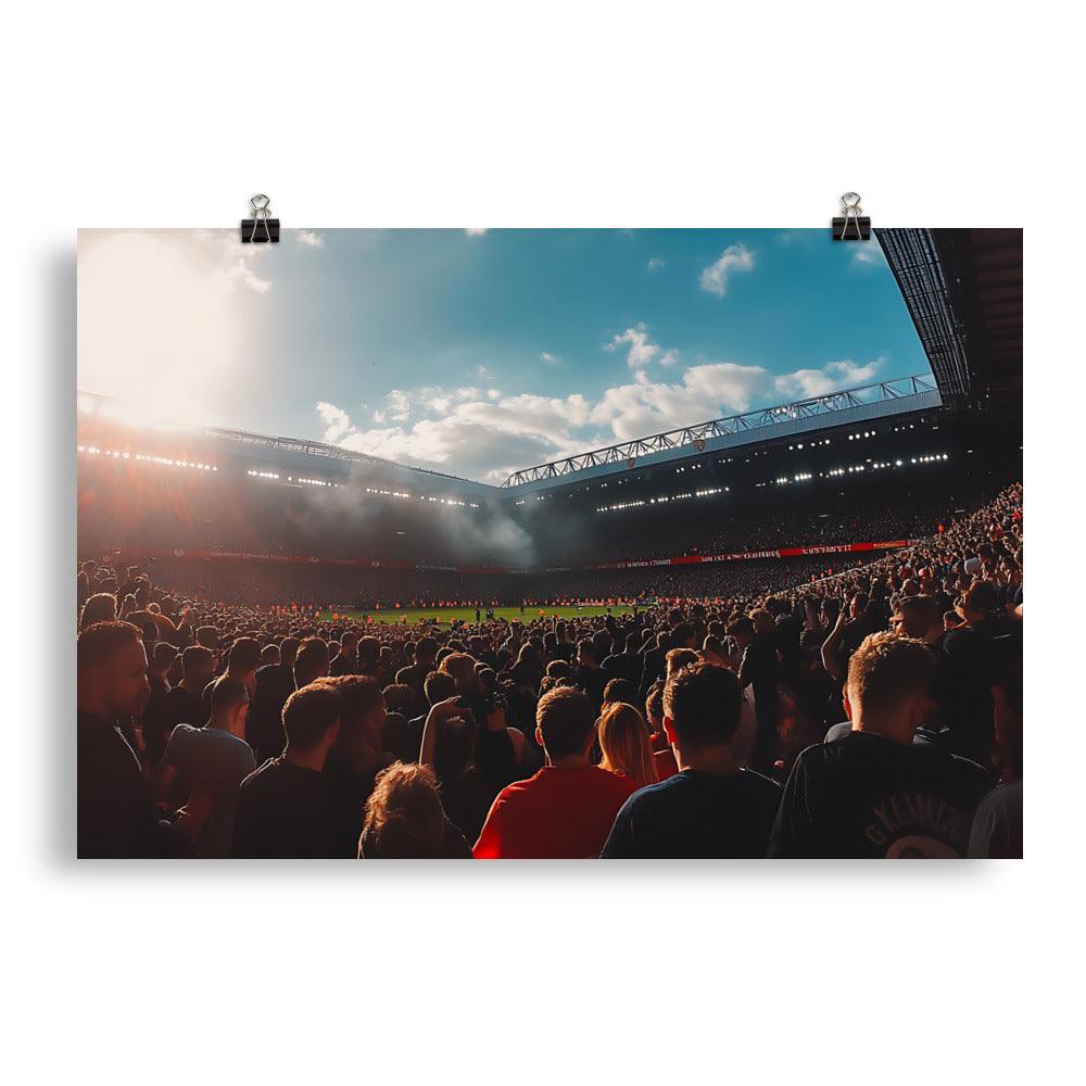 Manchester Football Stadium Crowd Energy Poster - Oh Posters