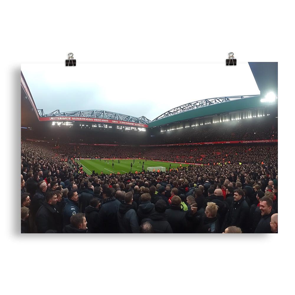 Manchester Football Fans Stadium View Enthusiasm Poster - Oh Posters