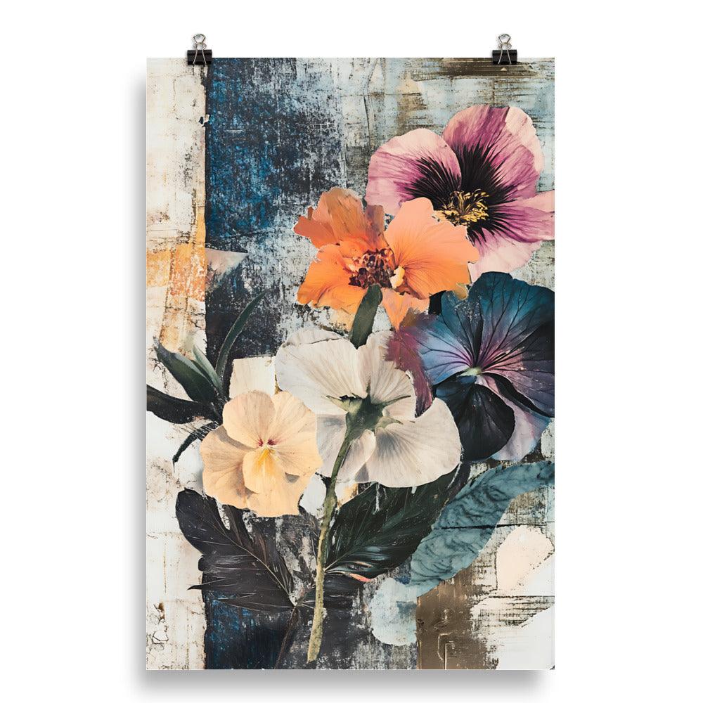 Boho Floral Abstract Vibes Poster - Oh Posters