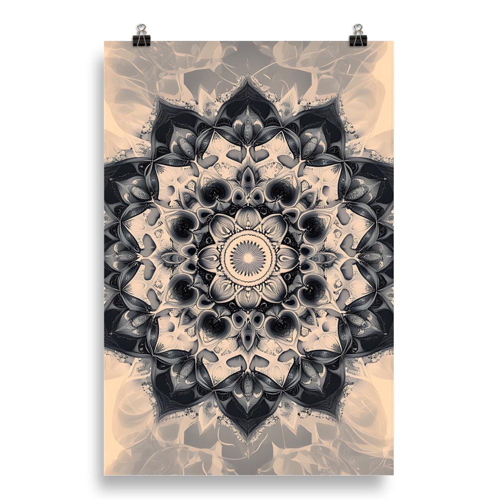 Intricate Boho Mandala Bliss for Meditation Enthusiasts Poster - Oh Posters