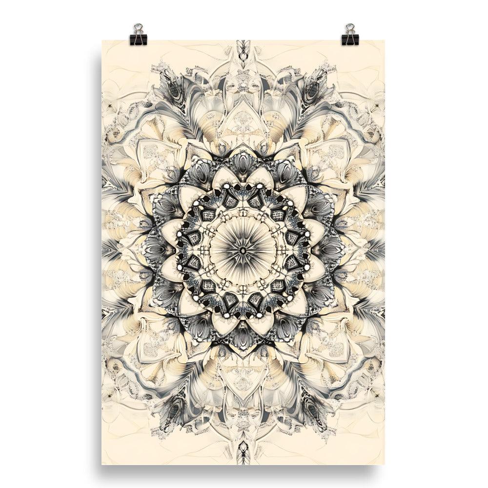 Intricate Boho Mandala Art for Creative Souls Seeking Serenity and Balance Poster - Oh Posters