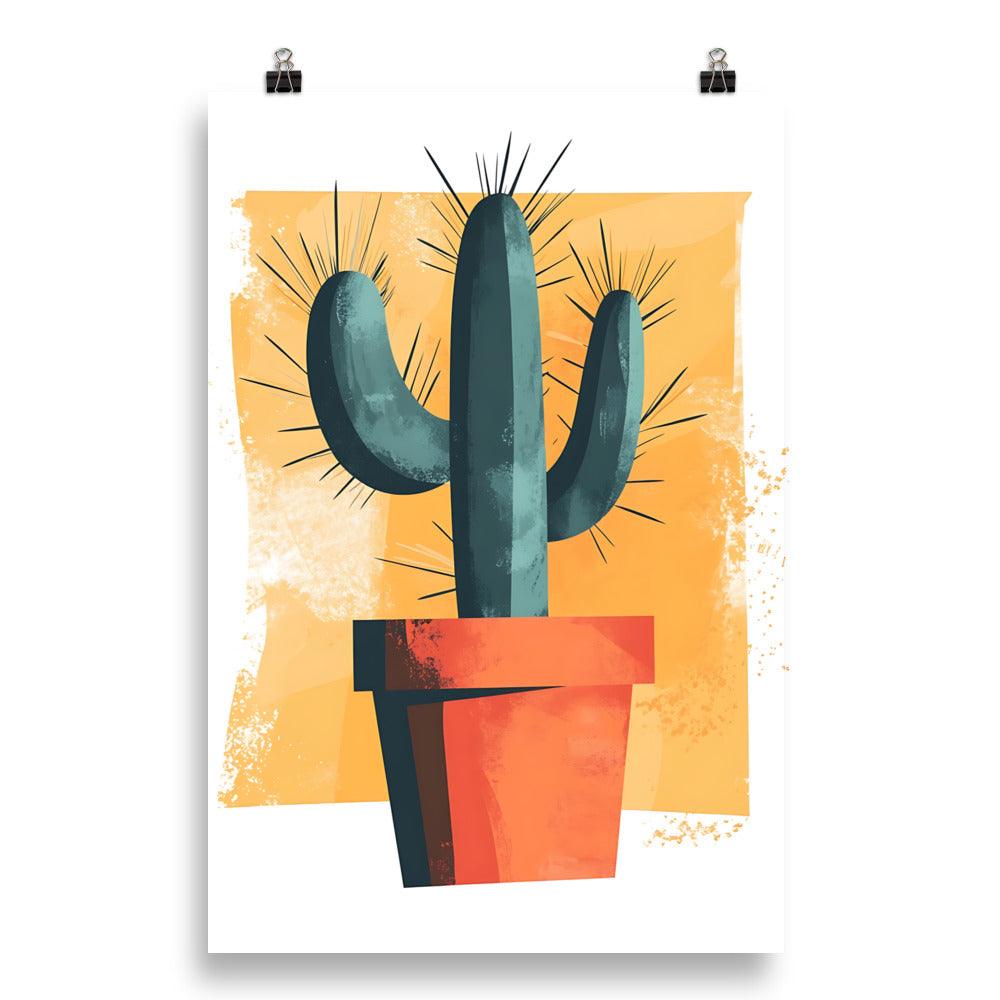 Boho Cactus Vibes Desert Charm Poster - Oh Posters