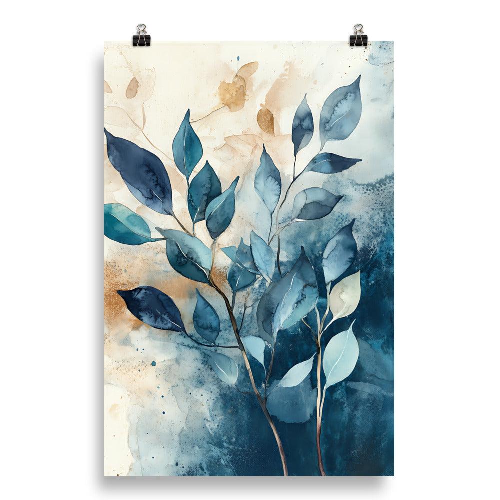 Boho Watercolor Leaf Art for Nature Lovers Poster - Oh Posters