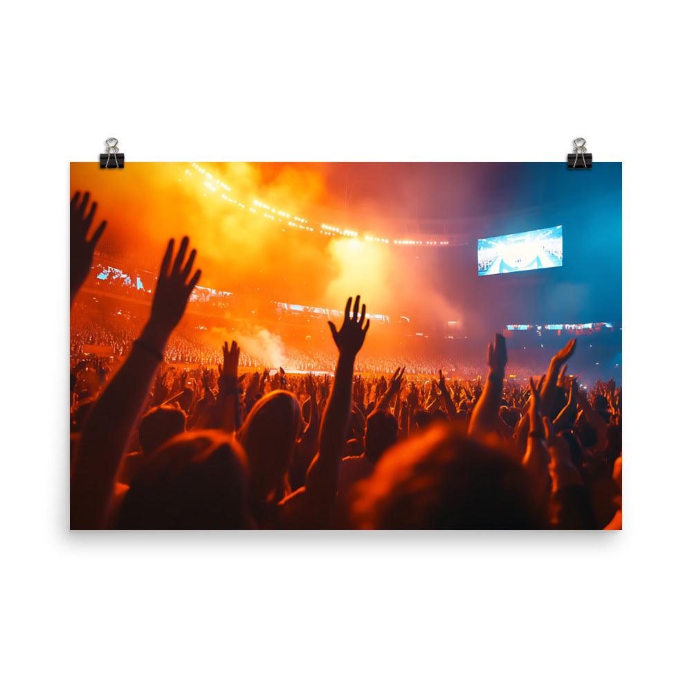 Manchester Concert Vibes Celebration Crowd Excitement Poster - Oh Posters
