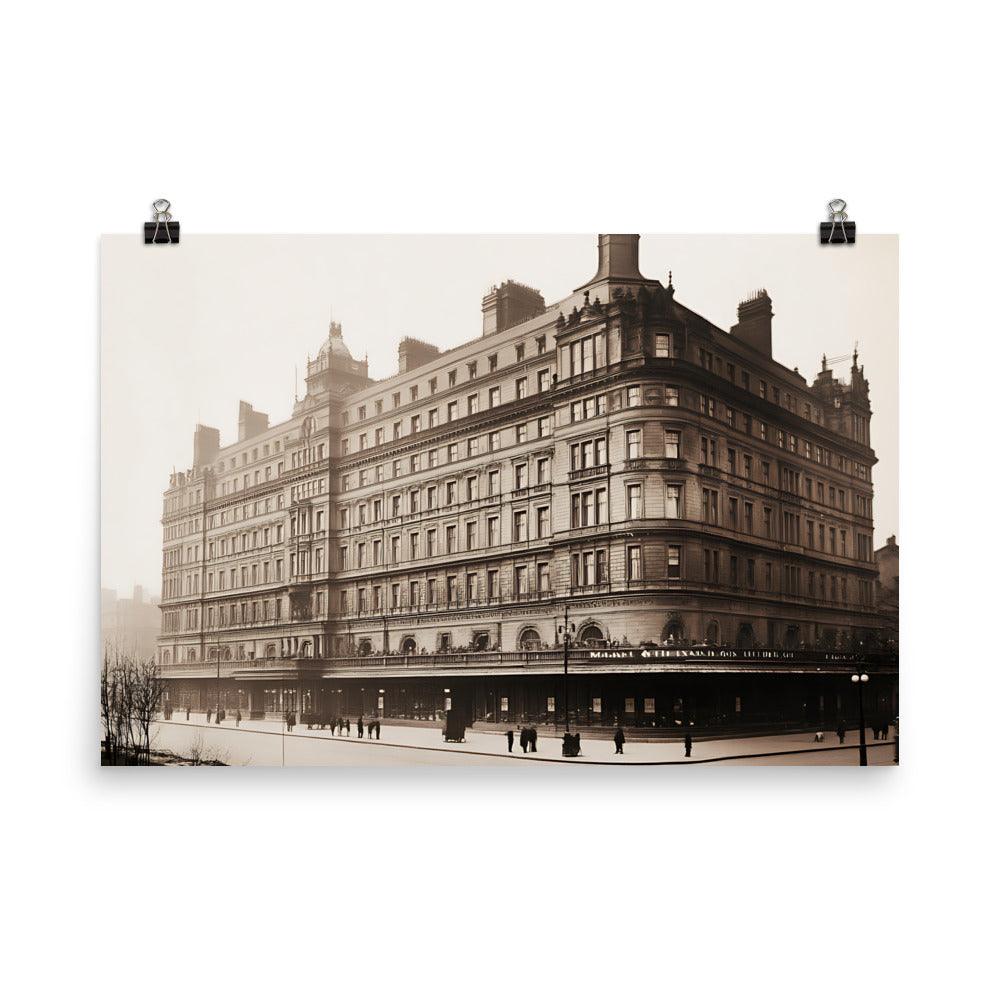 Historic Manchester Architecture Classic Building Elegance Poster - Oh Posters