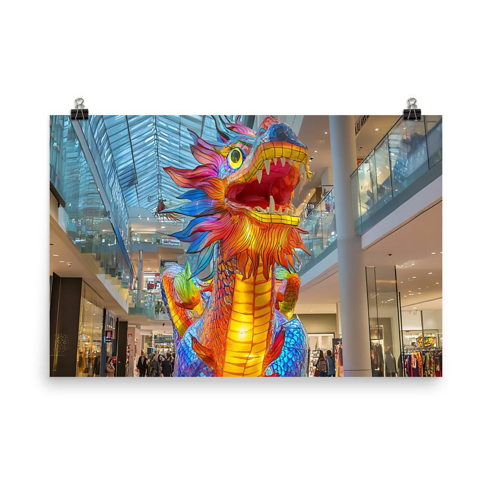 Vibrant Manchester Dragon Festival Celebration Poster - Oh Posters