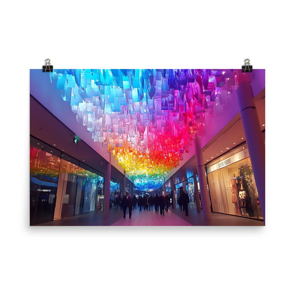 Manchester Vibrant Shopping Arcade Experience Poster - Oh Posters