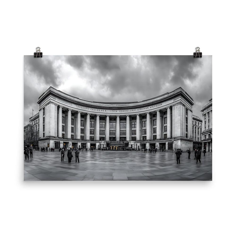 Manchester Iconic Architecture Urban Landscape Enthusiasts Poster - Oh Posters