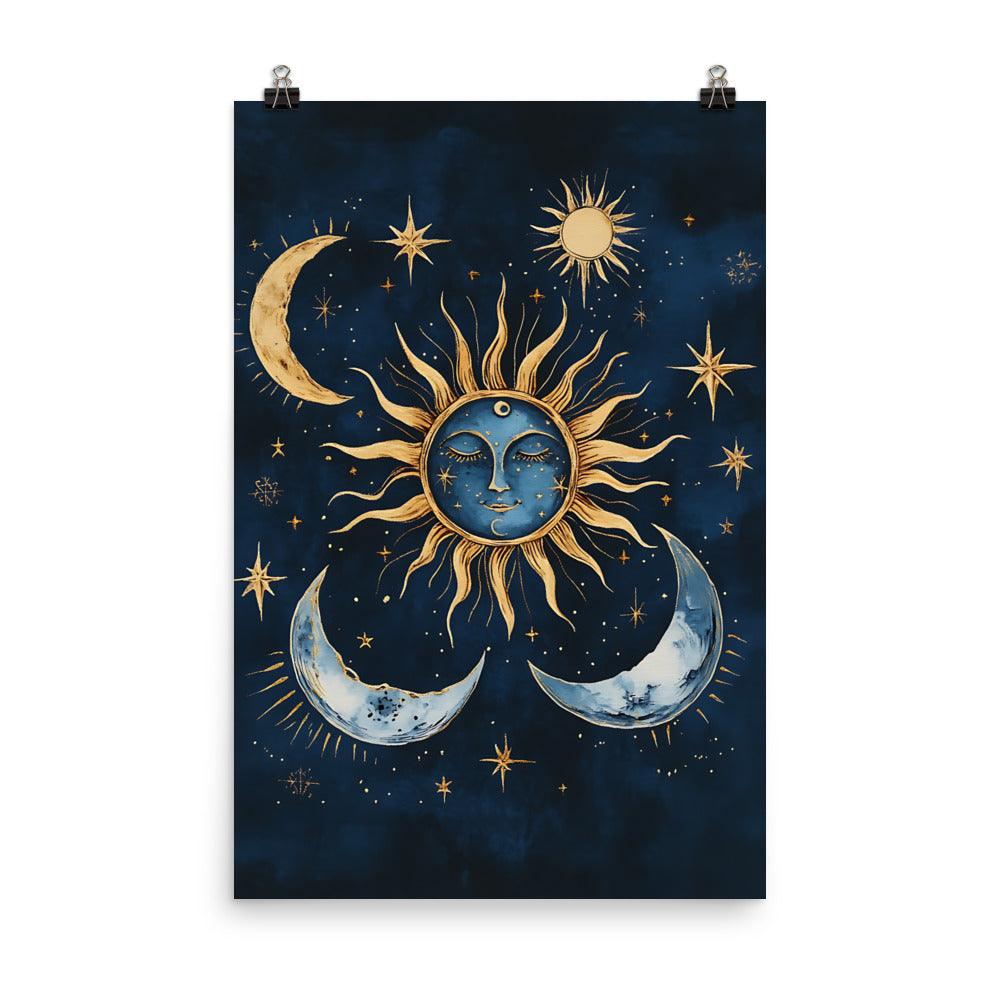 Boho Sun and Moon Celestial Dream Poster - Oh Posters