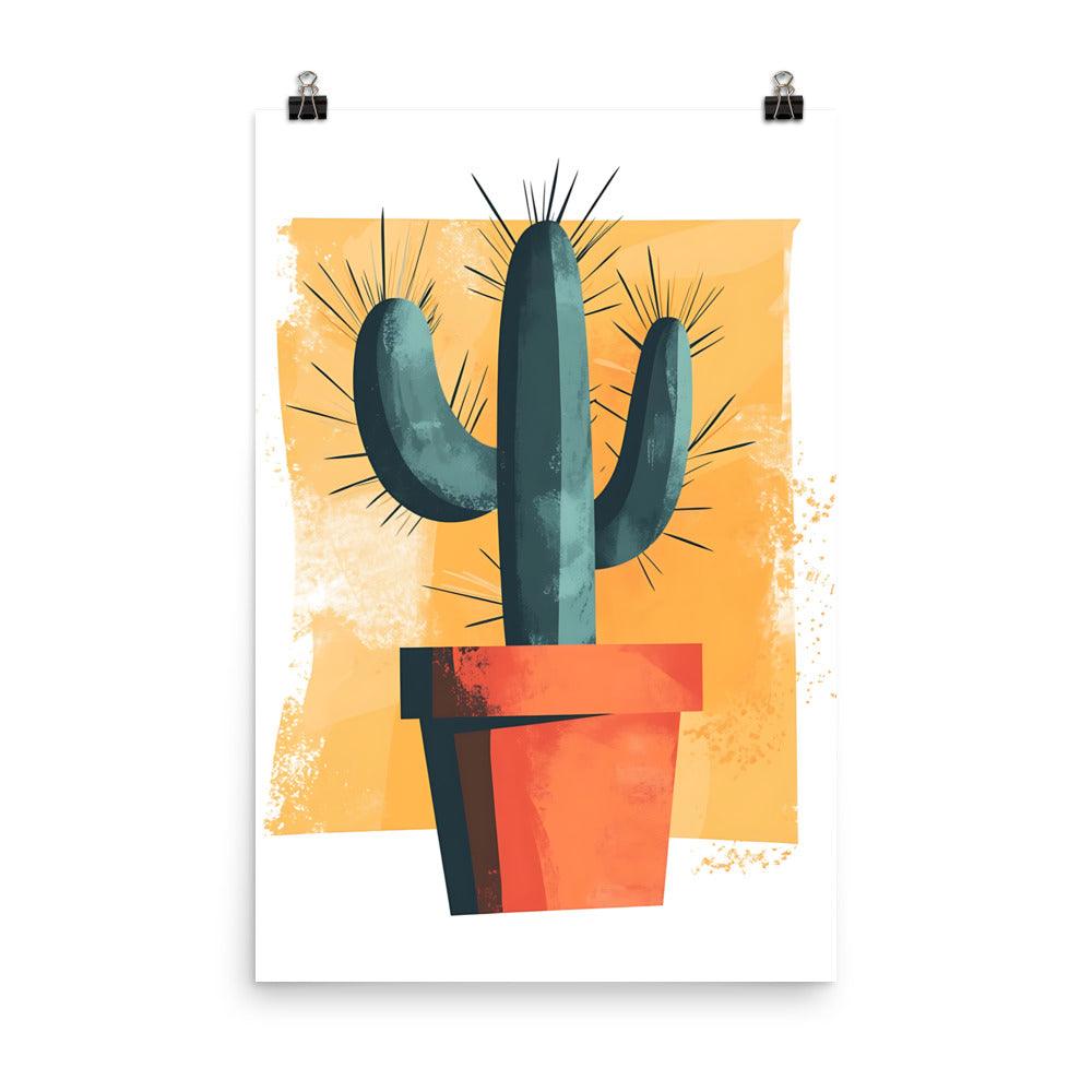 Boho Cactus Vibes Desert Charm Poster - Oh Posters