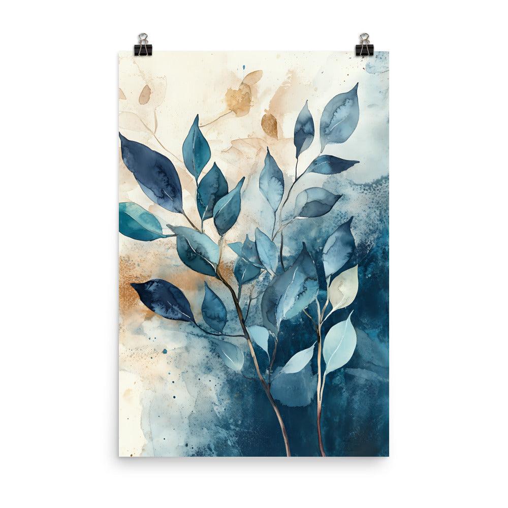 Boho Watercolor Leaf Art for Nature Lovers Poster - Oh Posters