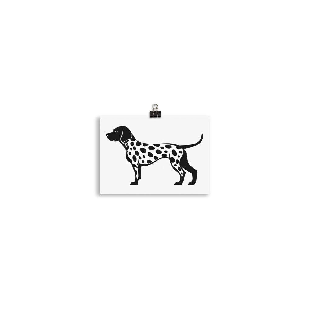 Dalmatian Breed Spotted Dog Graphic Art Poster - Oh Posters