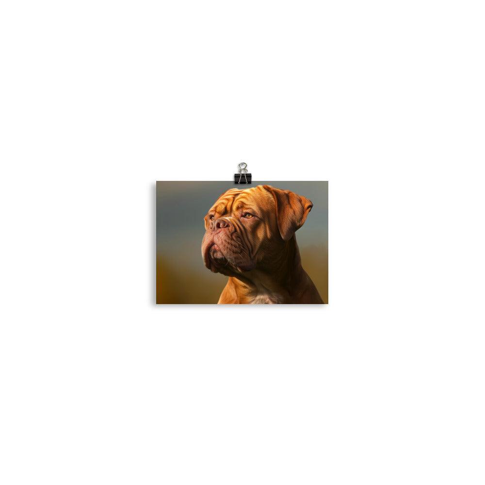 Dogue de Bordeaux Majestic Stare Digital Art Poster - Oh Posters