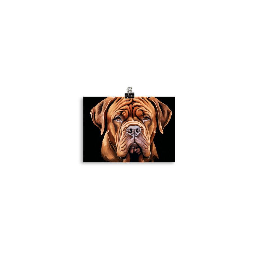 Dogue de Bordeaux Bold Stance Artistic Poster - Oh Posters