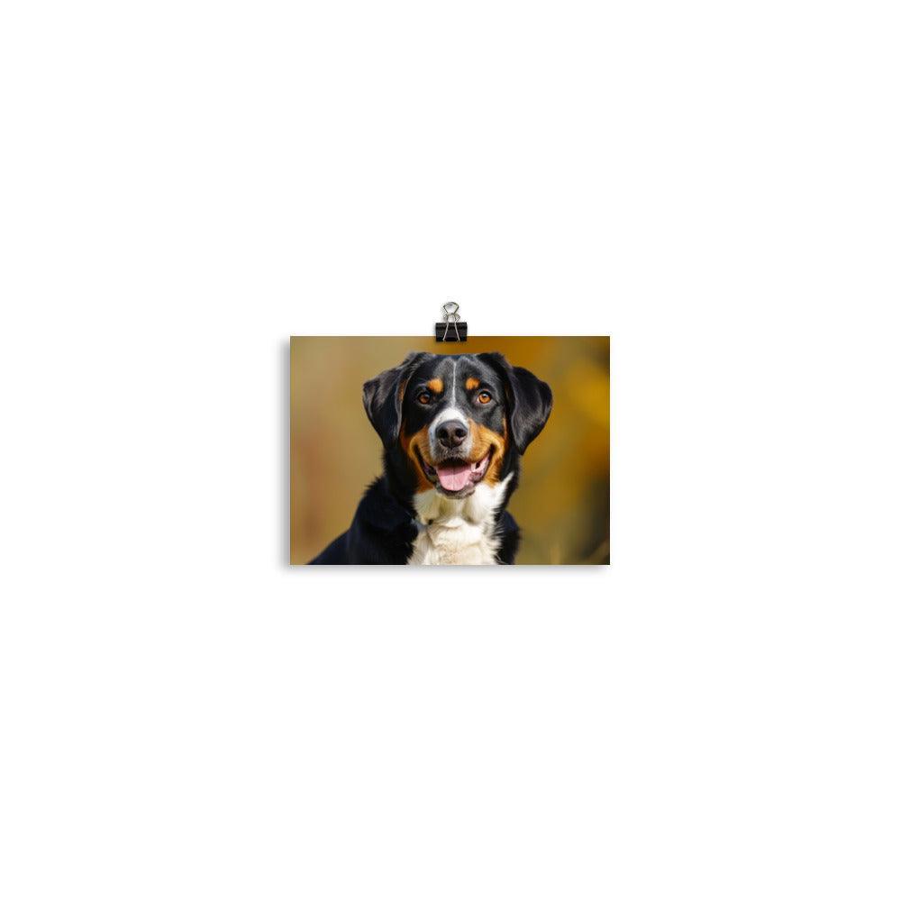 Entlebucher Mountain Dog Portrait Sunshine Poster - Oh Posters