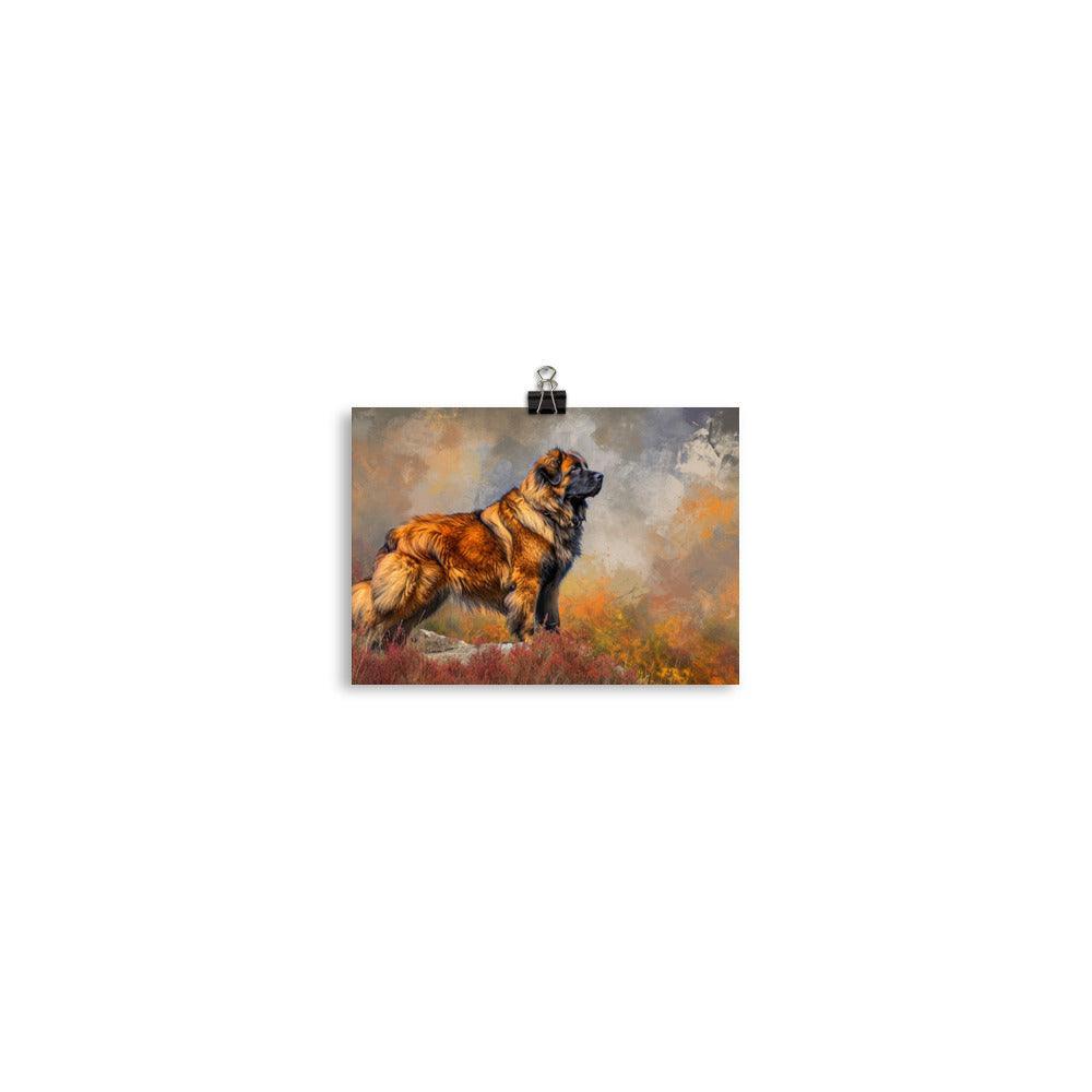 Estrela Mountain Dog Autumn Hues Wilderness Poster - Oh Posters