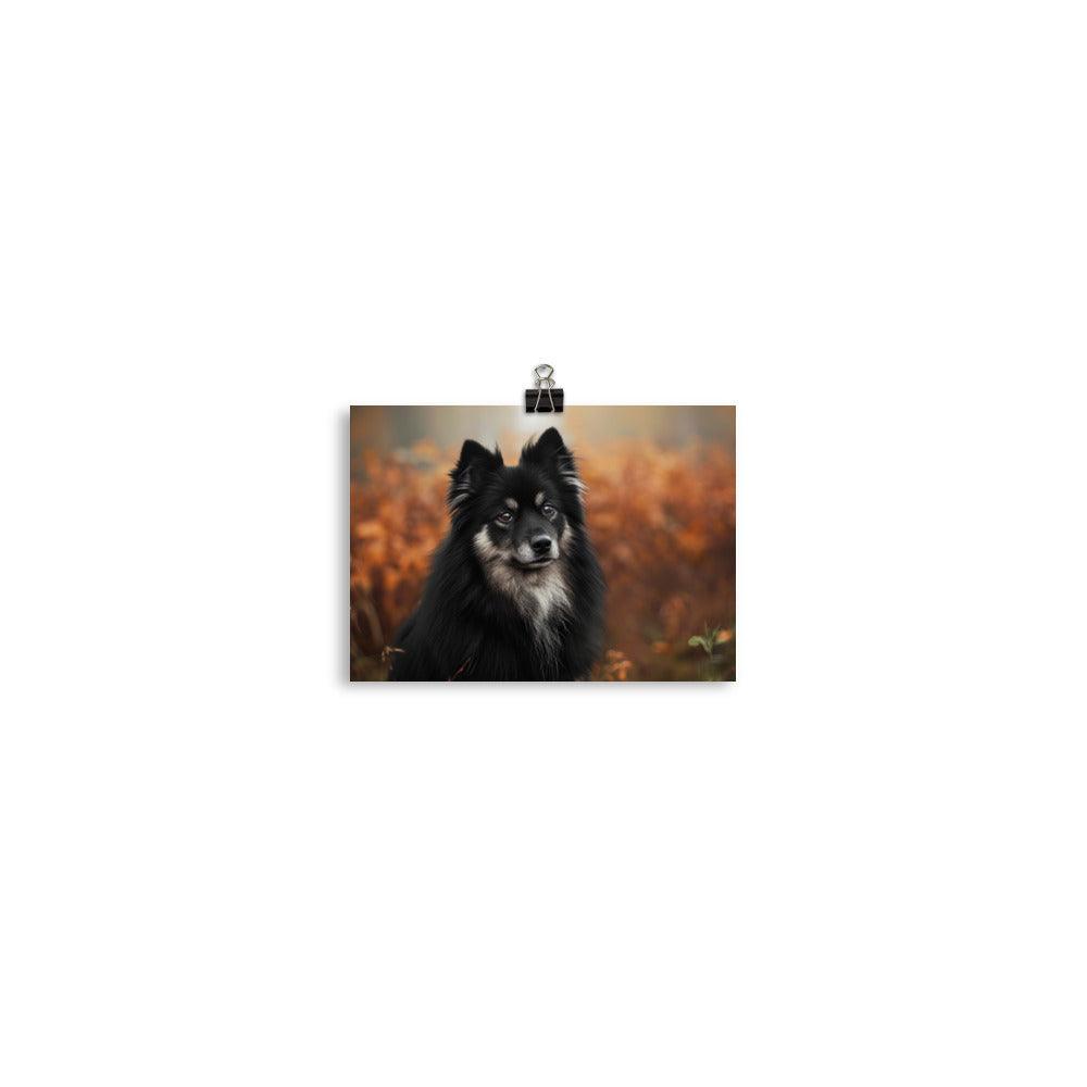 Finnish Lapphund Majestic Autumn Portrait Poster - Oh Posters