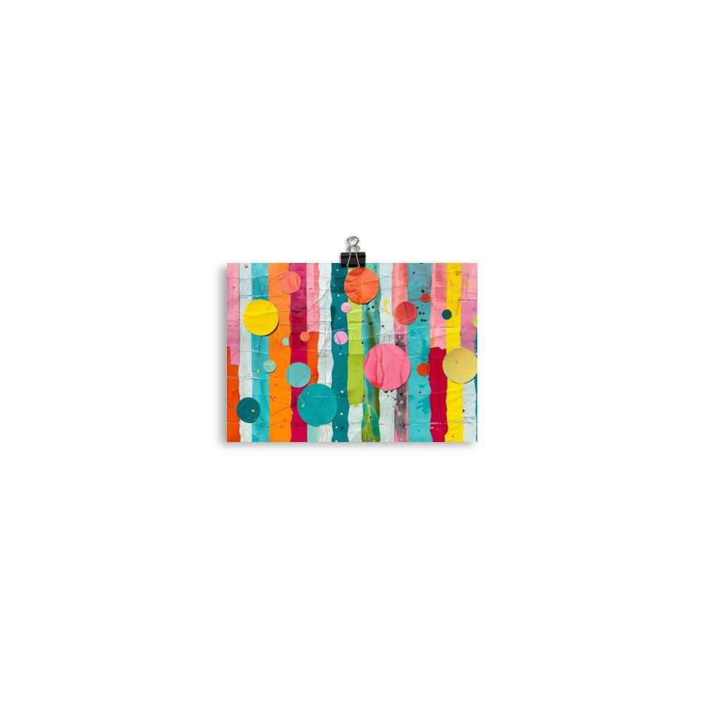 Modern Geometric Shapes Abstract Art Poster - Oh Posters