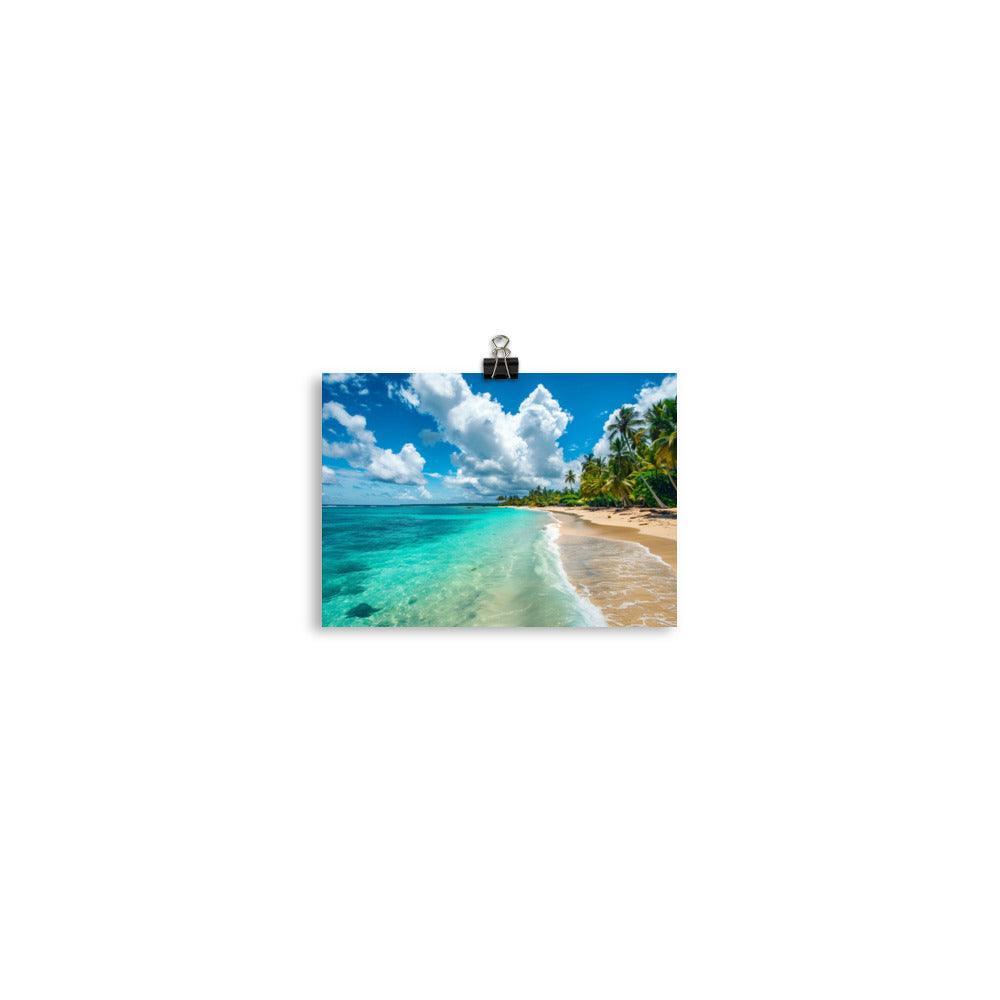 Dominican Republic Tropical Beach Paradise Poster - Oh Posters