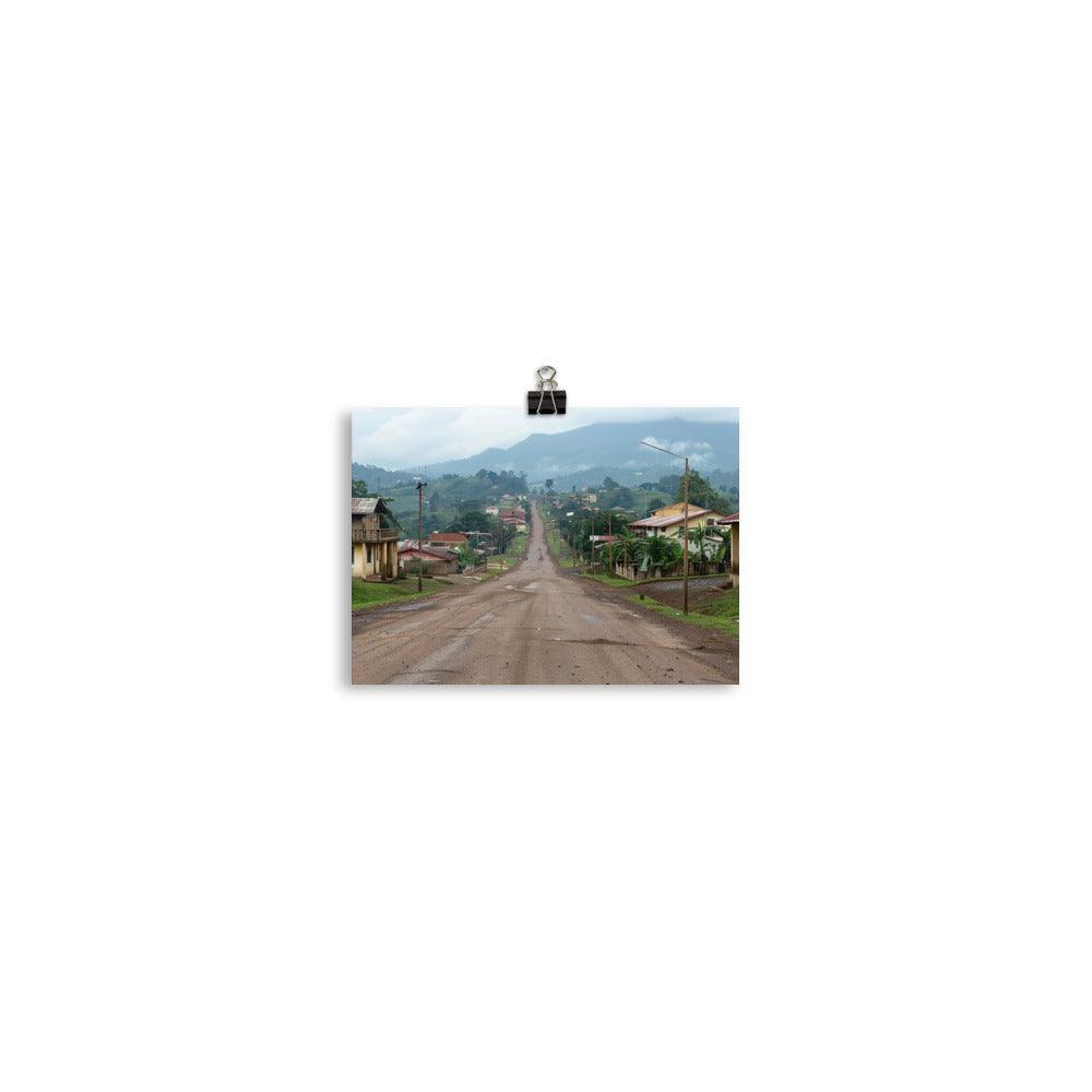 Equatorial Guinea Rainy Season Rural Road Poster - Oh Posters