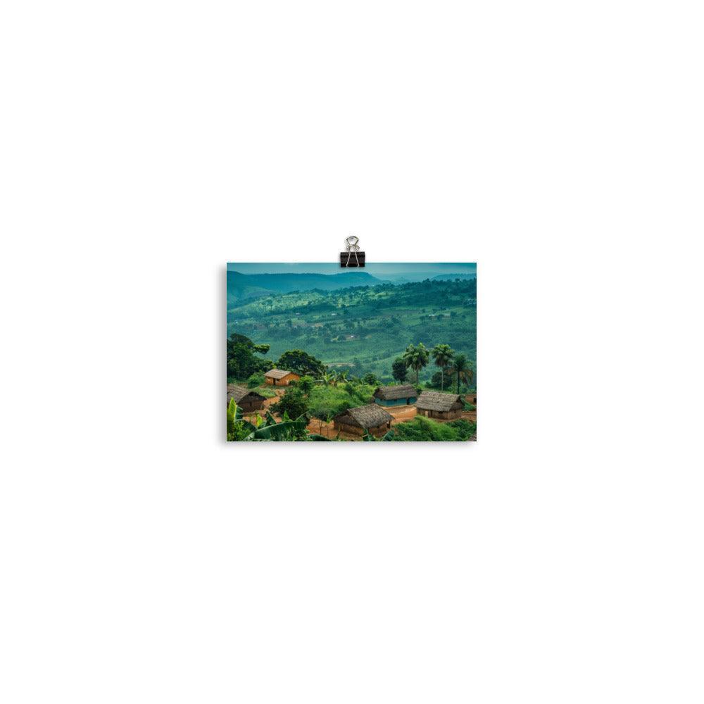 Ghana Verdant Countryside Rural Landscape Poster - Oh Posters